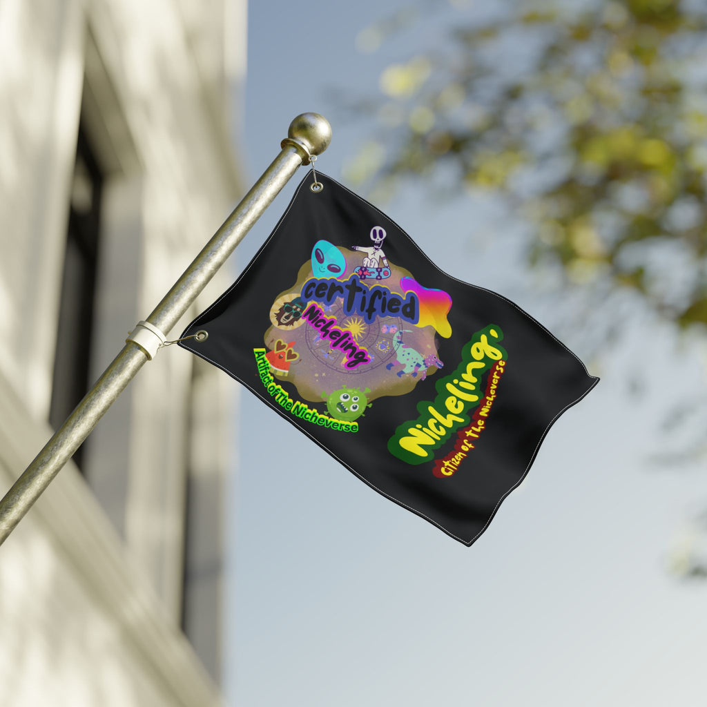 Certified Nicheling Flag – Official Banner of the Nicheverse (Double-Sided Display for Home, Studio, or Adventures)